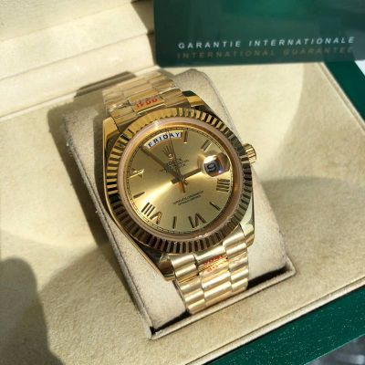 ROLEX Day-date 904L Steel 8205 Movement 41MM Gold Watch
